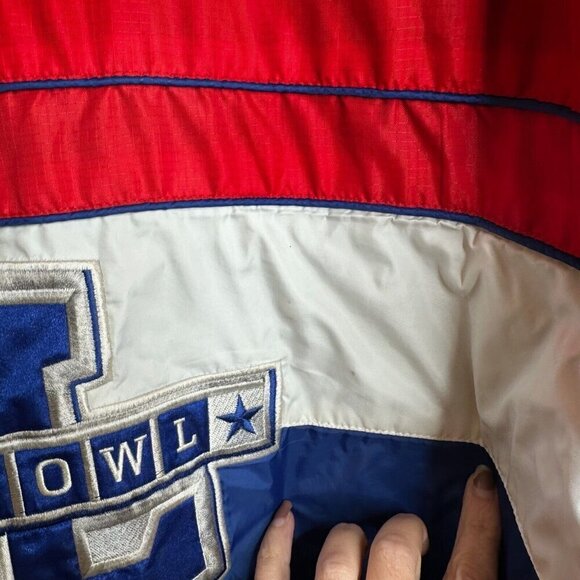 VTG NFL Super Bowl G-111 Jacket XL Red Blue Zip Up Windbreaker Detroit 2006 - Picture 12 of 14